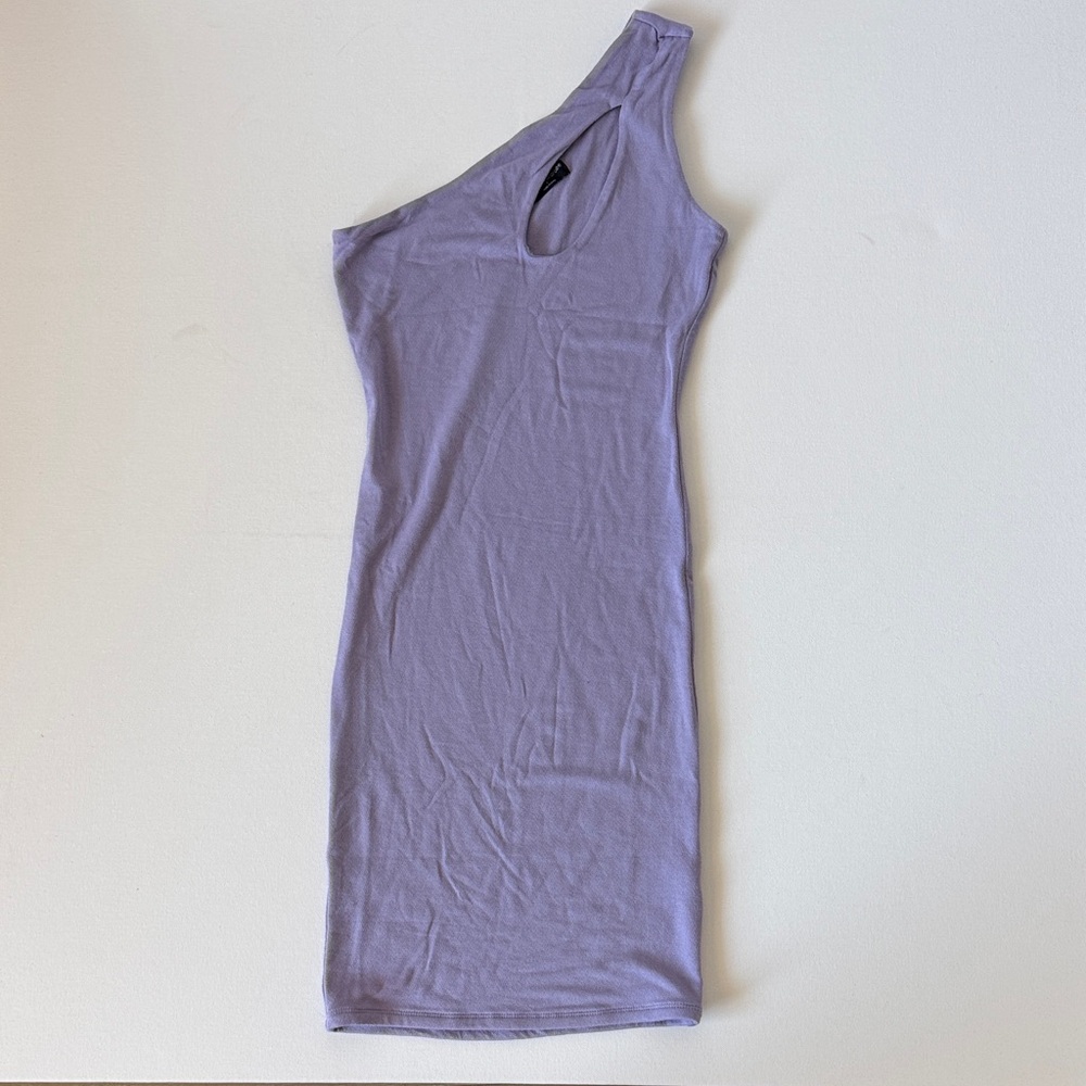 NWOT One-Shoulder Purple Dress